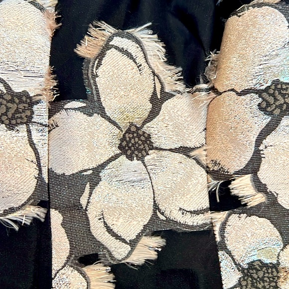 Lela Rose, size 8, black/white/silver evening dress - Picture 2 of 5